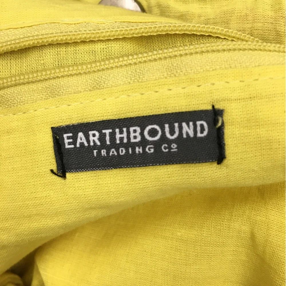 Earthbound Trading Company Embroidered Cross Body Bag 100% Cotton Boho Festival